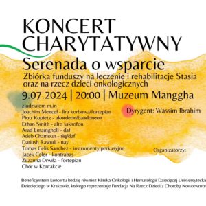 KONCERT CHARYTATYWNY SERENADA O WSPARCIE