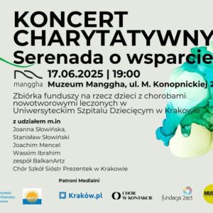 KONCERT CHARYTATYWNY: SERENADA O WSPARCIE 17.06.2025 GODZ. 19:00